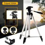 330A Multi-Functional Professional Lightweight Portable Tripod Stand For Mobile Phones And Cameras