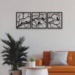 Flowers and Birds Wall Art for Indoor & Outdoor Decoration